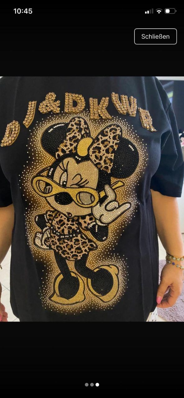 Rose  Rose T-Shirt minnie maus  Size Einheitsgröße