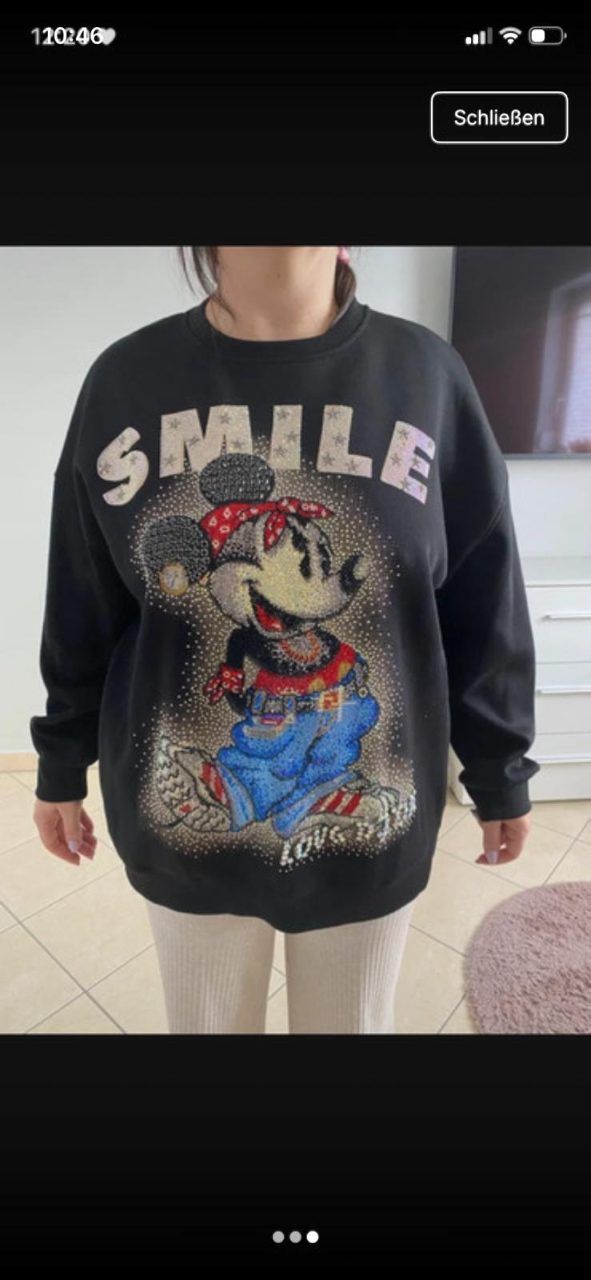 Rose  Rose pullover minnie maus  Size Einheitsgröße