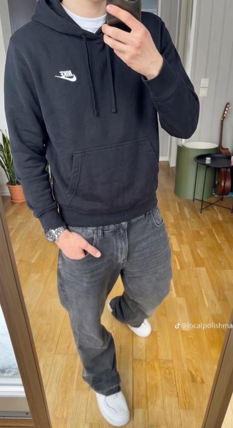 Nike Nike Vintage Hoodie Schwarz Size M