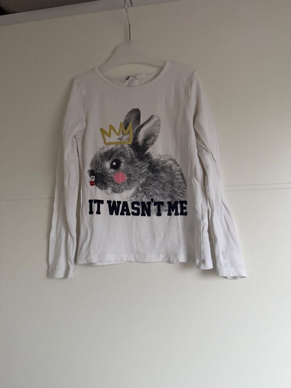 H&M Langarmshirt „it wasn‘t me“ Size 110