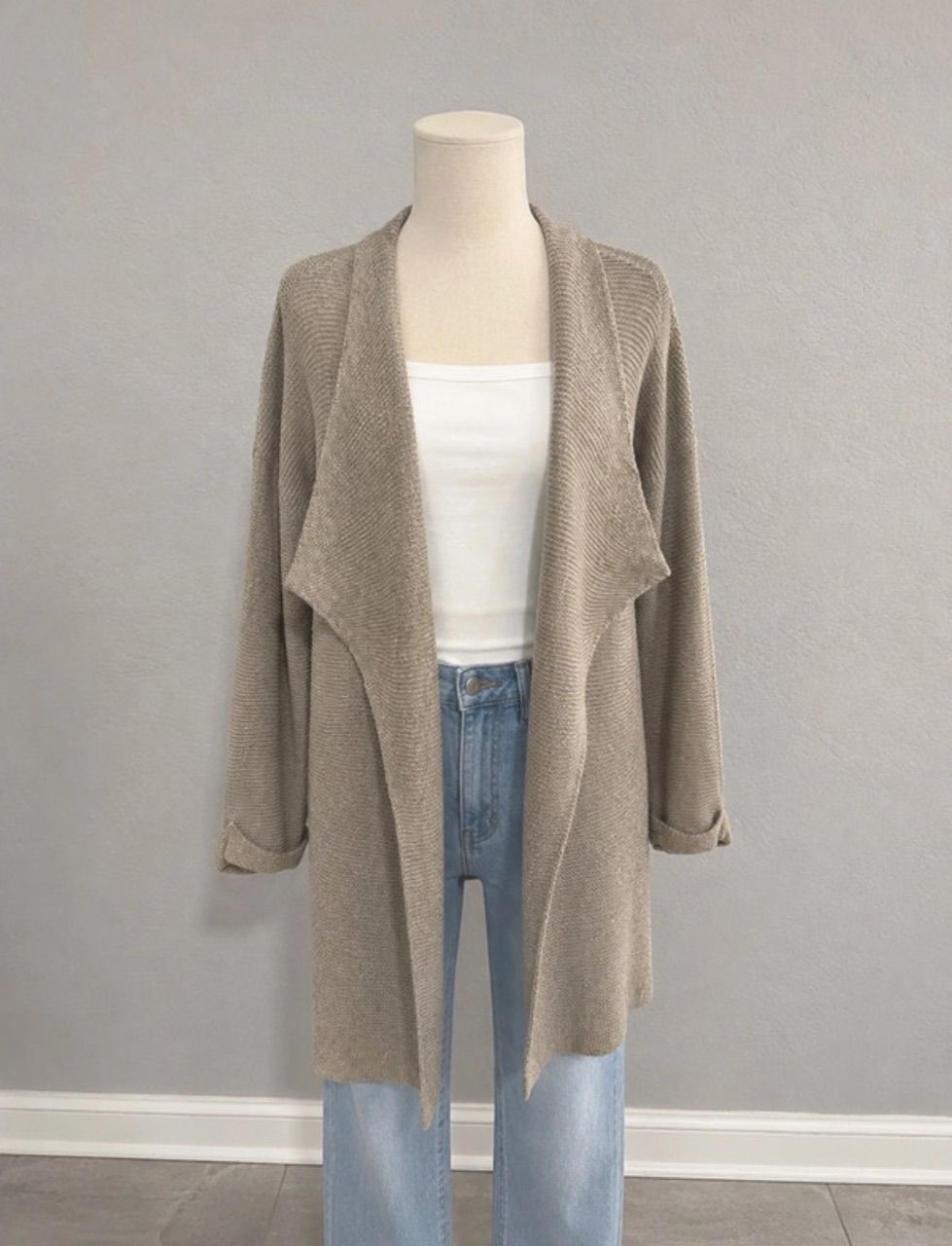 H&M H&M Oversize Strickjacke/Cardigan/Jacke Beige XS-M Size M
