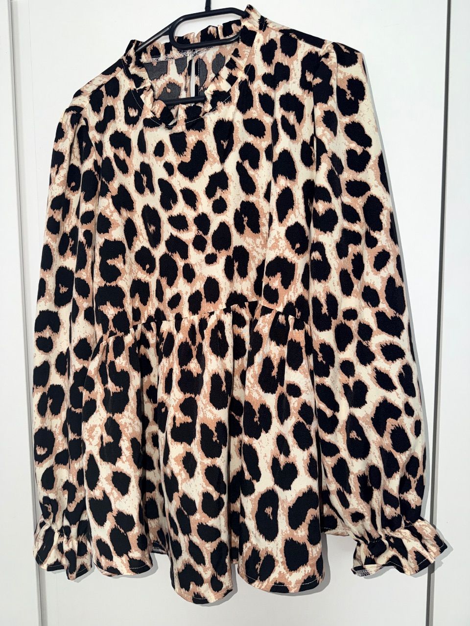 Shein Leo Bluse mit Volants – Gr. XL braun neu Size 44