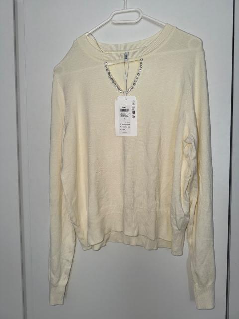 Only ONLY Damen Pullover in Creme mit Glitzer-/Strass-Details – Größe XL - Neu mit Et Size XL