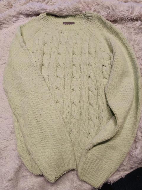 Grüner Strickpullover Gr. 146/152 – Destination