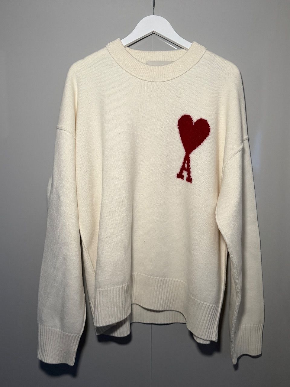 Ami Paris Ami Paris Pullover Creme Gr.XL Size XL