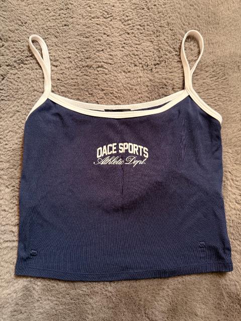 OACE OACE Sports Crop Top weiß/blau Gr. M Size M