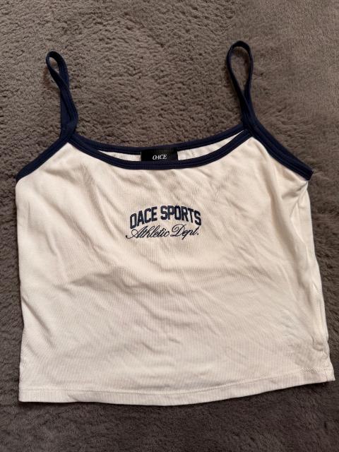 OACE OACE Sports Crop Top Gr. M weiß blau Size M
