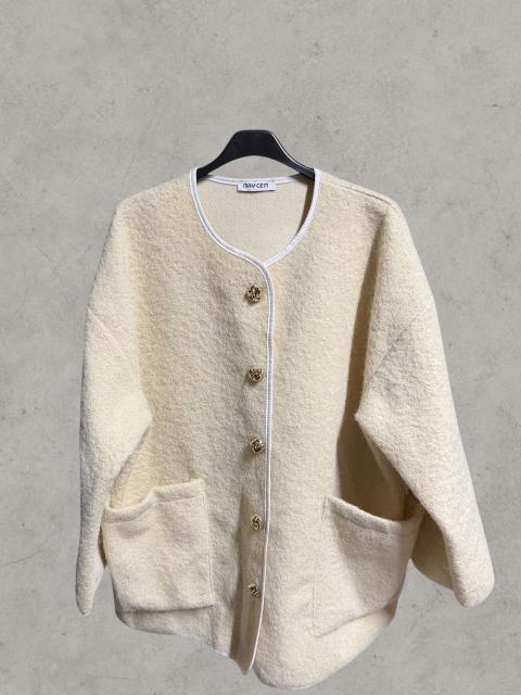 MÉI Sauce Cardigan Creme mit goldenen Knöpfen Size Einheitsgröße