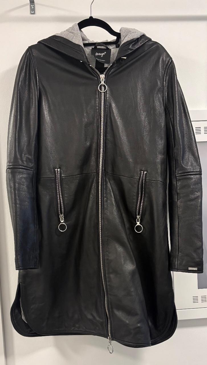 Echt Leder Jacke Schwarz