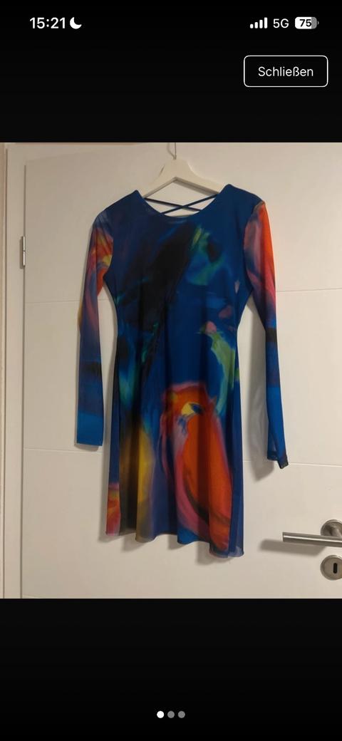 Zara Buntes Partykleid Size M