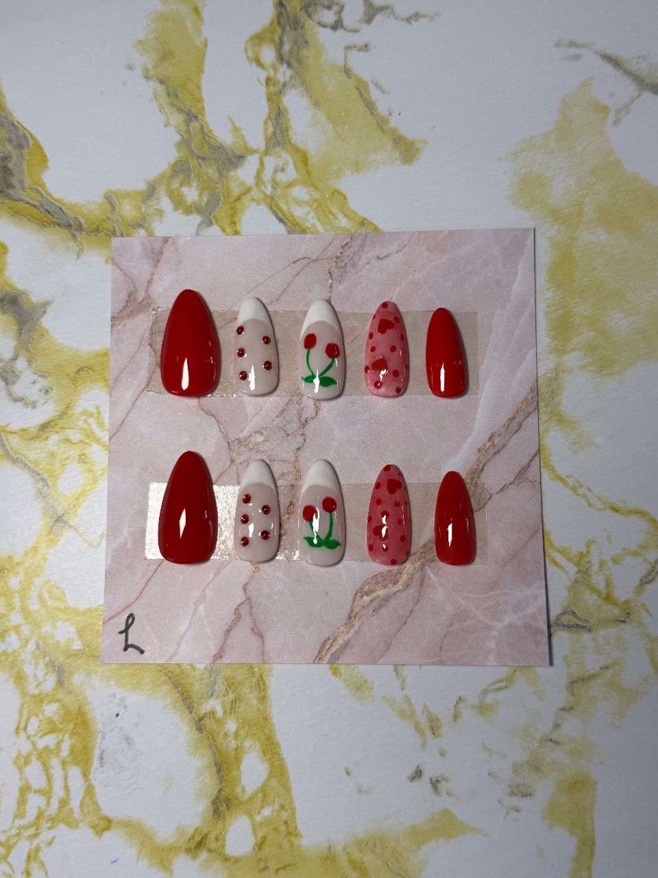 Ohne Marke Press on nails kirschen Size L