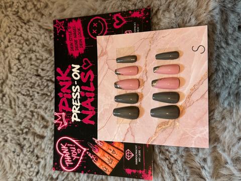 Ohne Marke Press on grau Size S