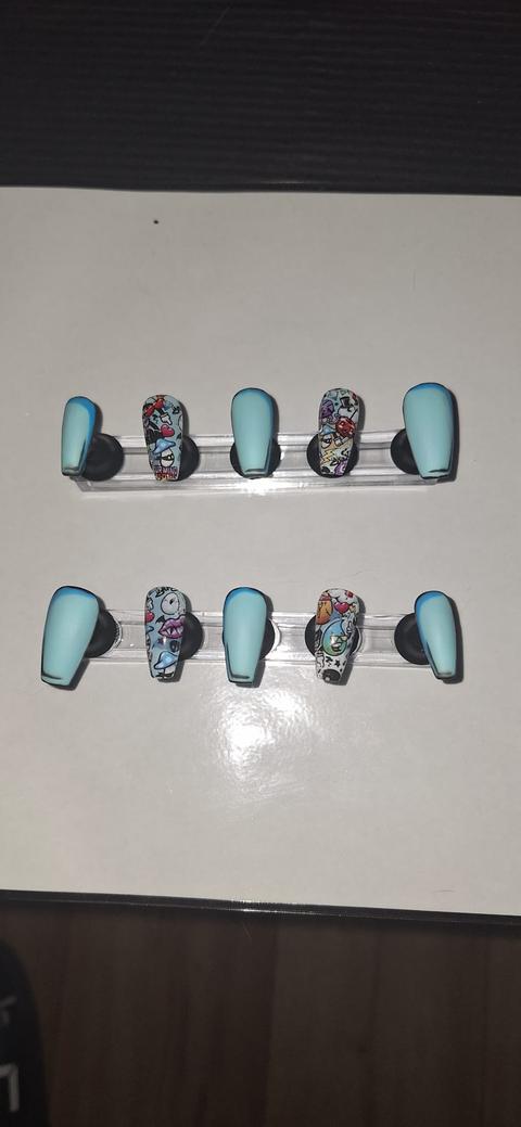 Press on nails blau