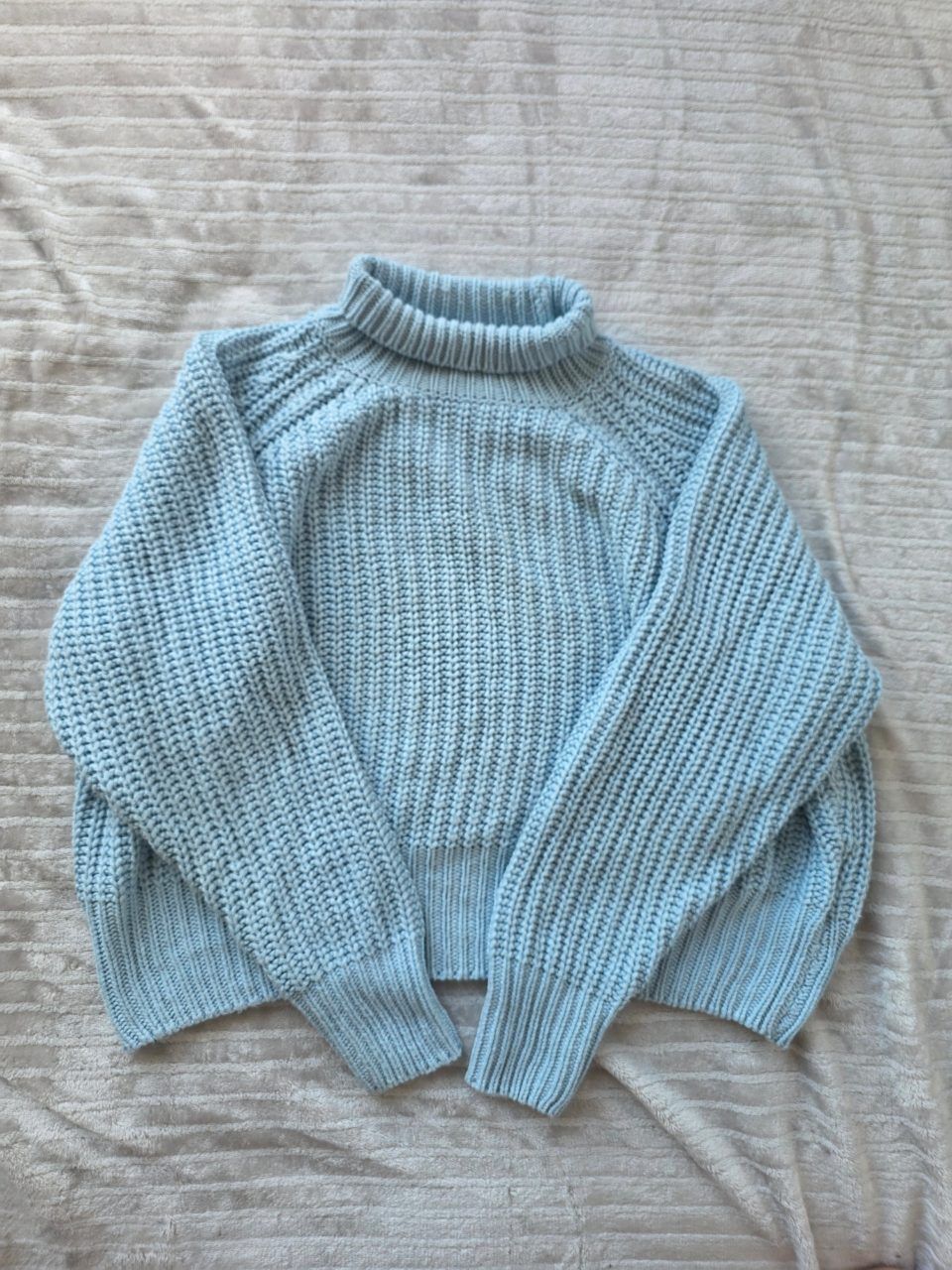 Pageone Strickpullover mit Rollkragen in Blau damen Size M