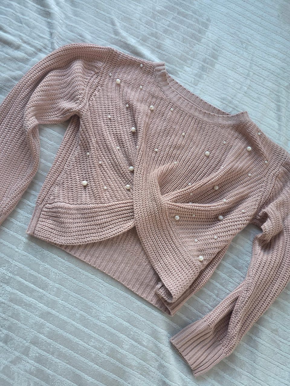 Shein Strickpullover Bauchfrei rosa Damen Size M