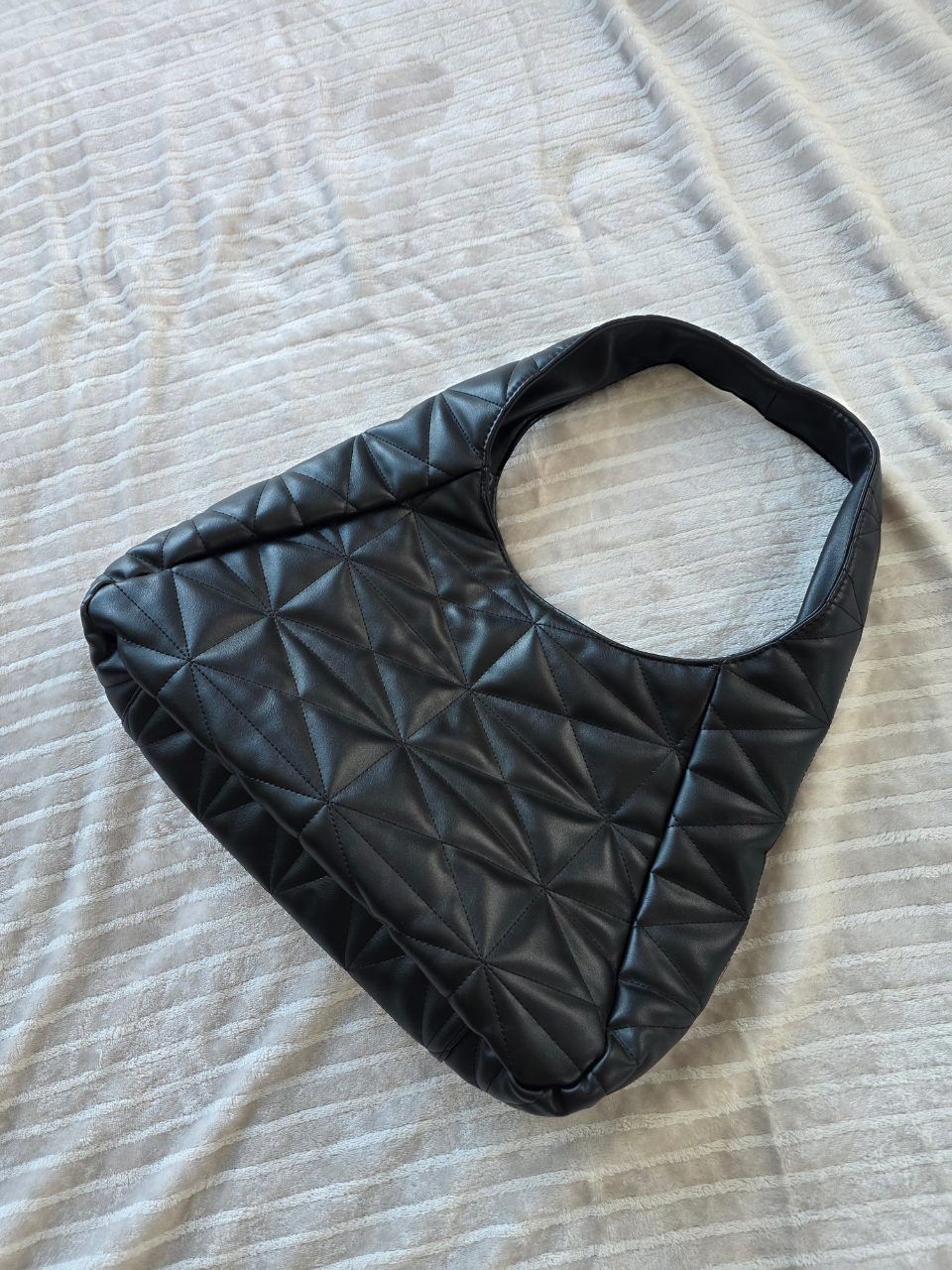 Damen Handtasche Schwarzleder