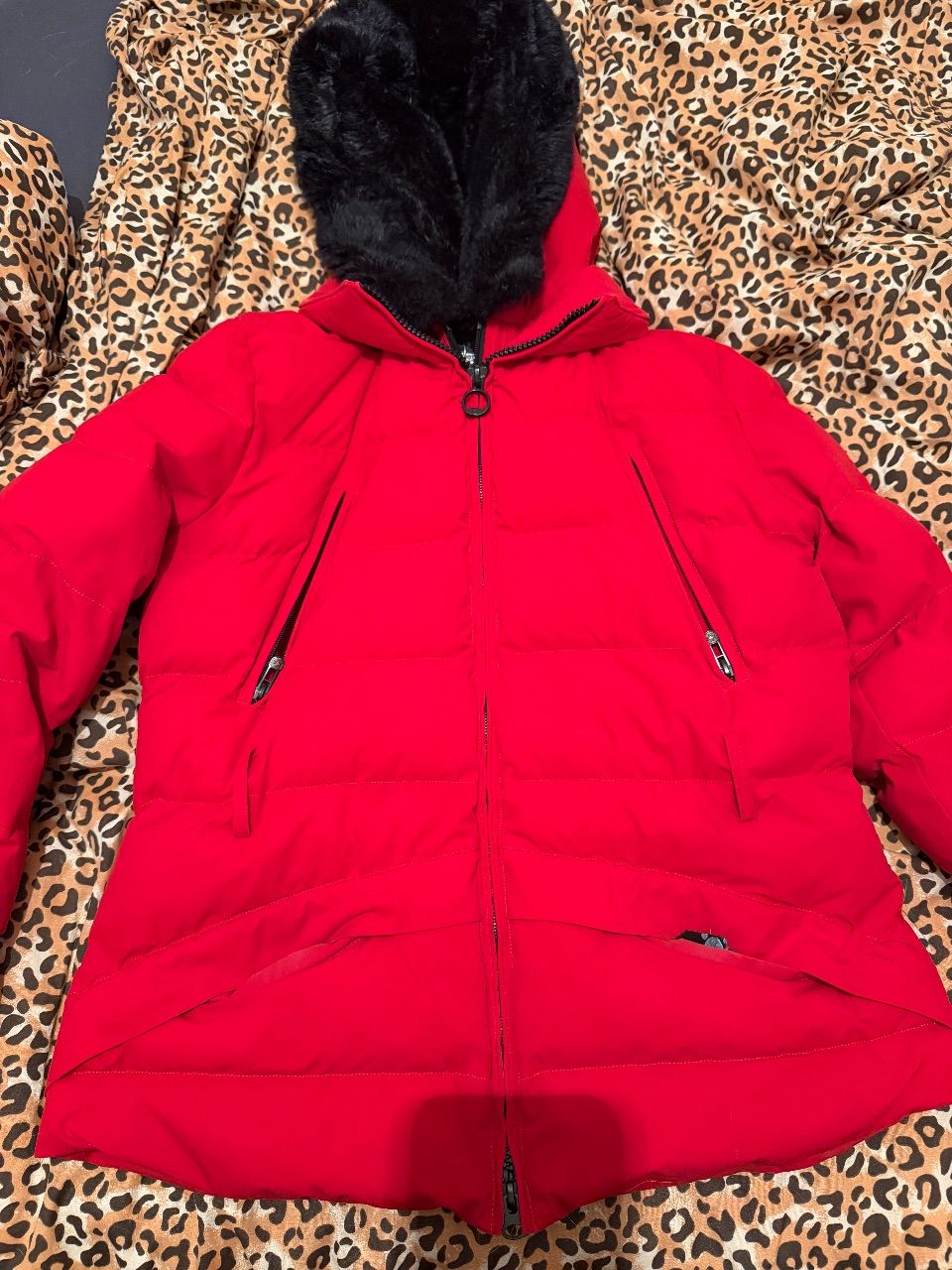   Rote Damen Wellensteyn winterjacke Size L
