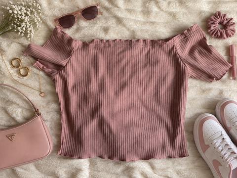 Shein Rosa Top / Offshoulder / Shein / Neu / Gr. L Size L