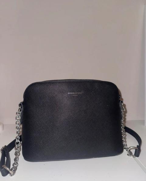 David Jones David Jones / Handtasche / neu / schwarz Silber / klein