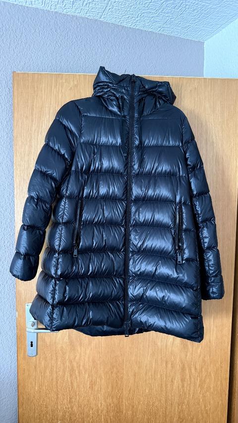 Moncler Schwarze Moncler Damen Jacke Size M