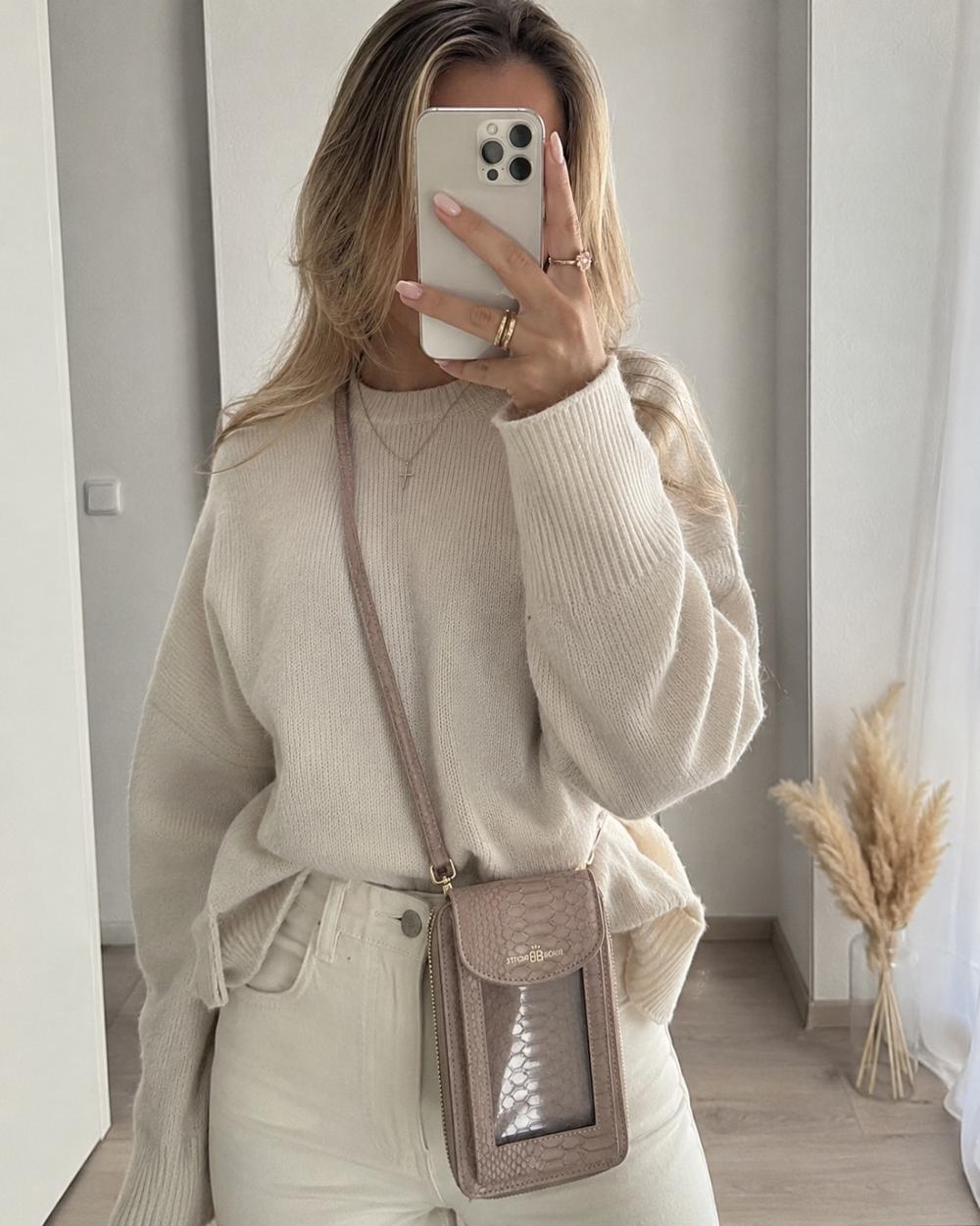 Neue Rosa Handytasche mit Geldbeutel