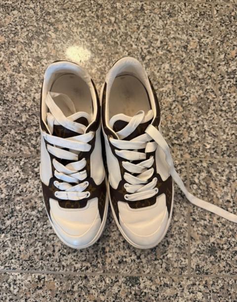 Louis Vuitton Louis Vuitton Sneakers Damen – Gr. 39 – Weiß/Monogram Size 39