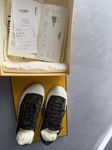 Fendi Fendi Sneaker Gr. 38 FF Monogram - mit Originalrechnung, Box & Staubbeutel Size 38