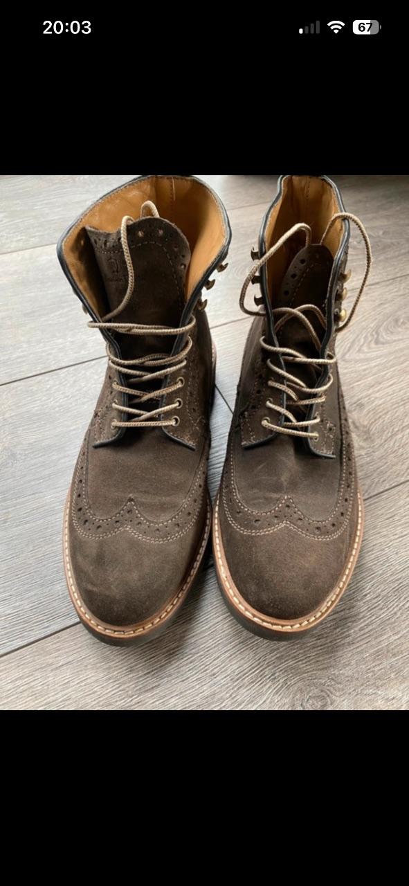 Massimo Dutti Herrenstiefel in Braun - Größe 40