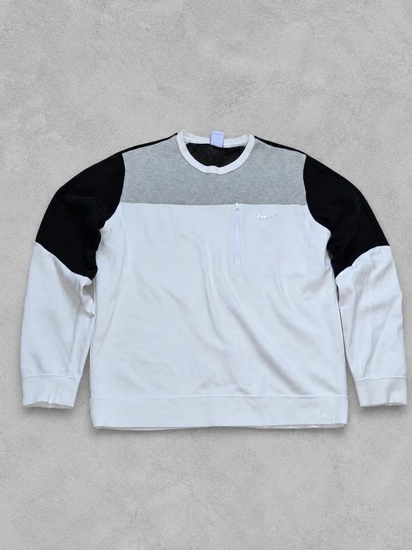 Nike Nike Colourblock Sweatshirt Weiß/Grau/Schwarz L Size L