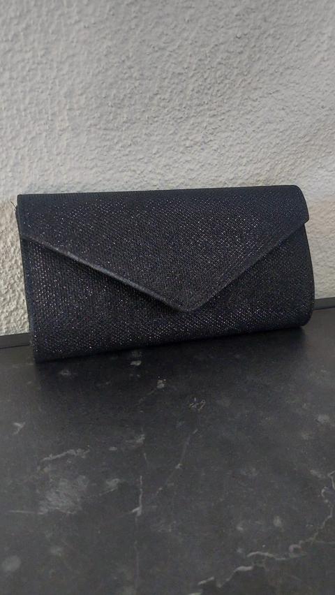 Ohne Marke Schwarze Glitzer Tasche/Clutch