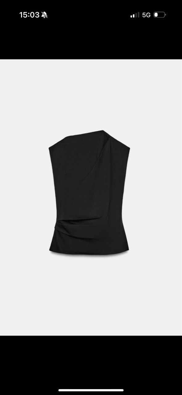 Zara Drappiertes Top Size M