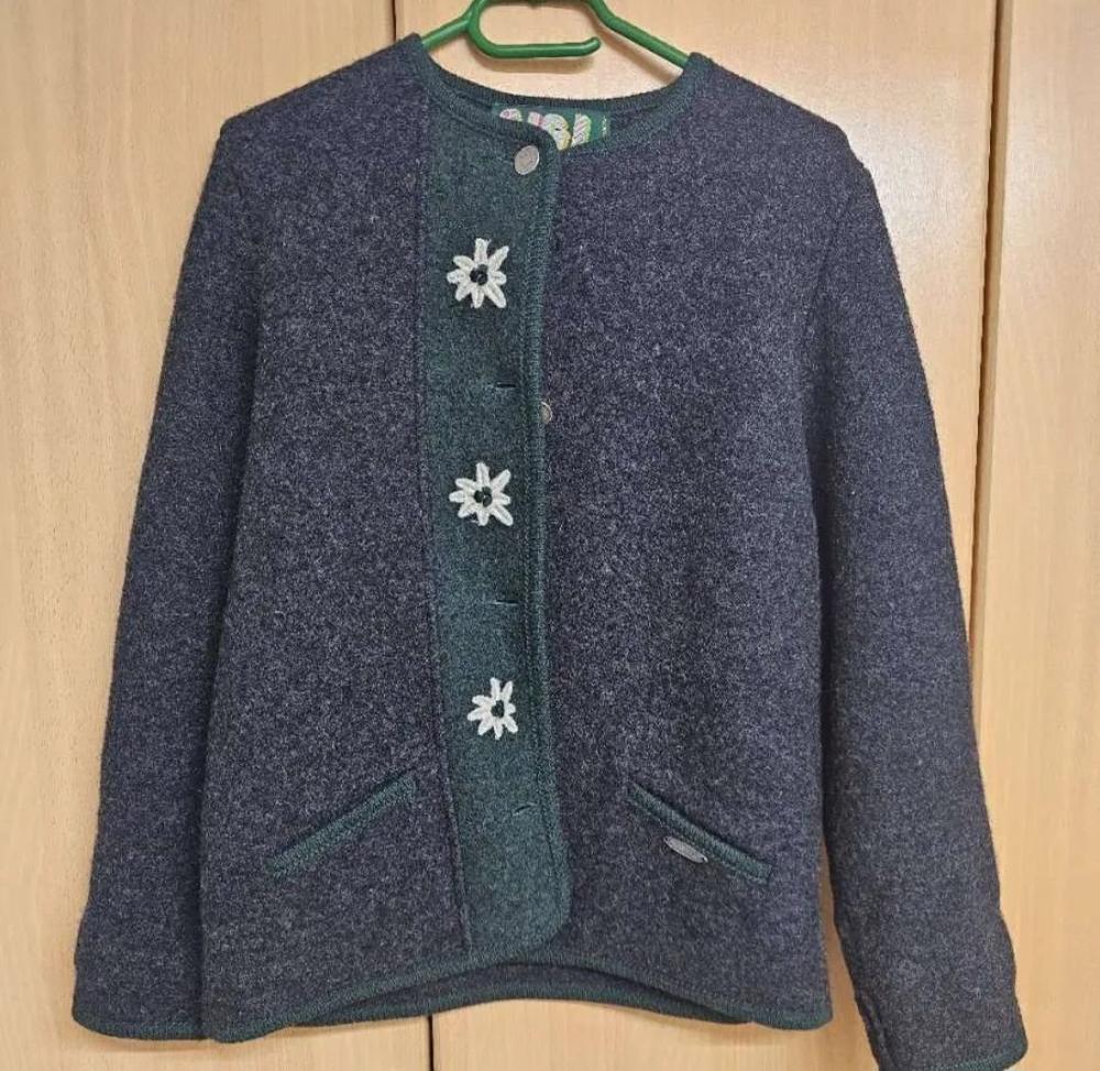 Original Tiroler Walkjacke / Trachtenjanker von Sigi Scheiber Gr. 152