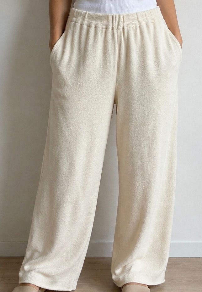 Ohne Marke Kuschelige Hose in Creme, Größe S Size S