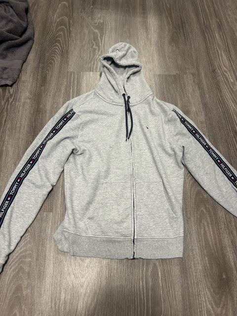 Tommy Hilfiger Herren Kapuzenjacke Grau Gr. M – Hoodie Zip – Gebraucht