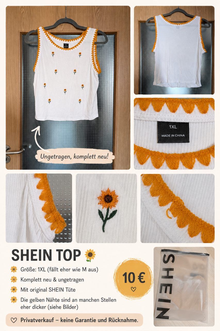 Shein  🌻 SHEIN Top – Größe 1XL (fällt eher wie M aus) 🌻 Size M