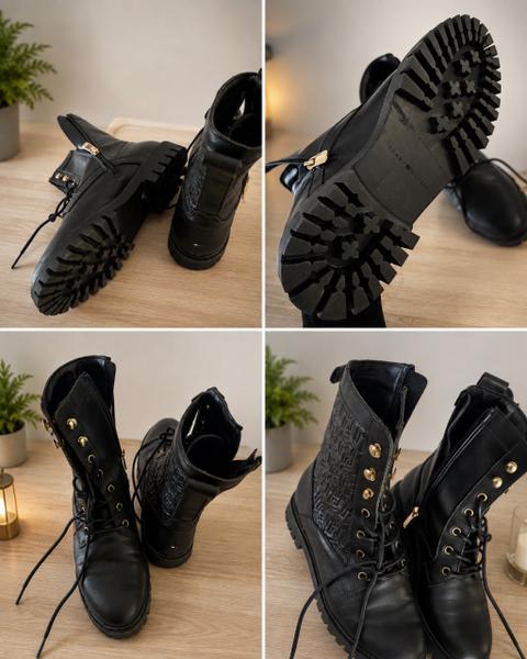Tommy Hilfiger Tommy Hilfiger Damen Boots / Stiefel – Schwarz – guter Zustand Size 39