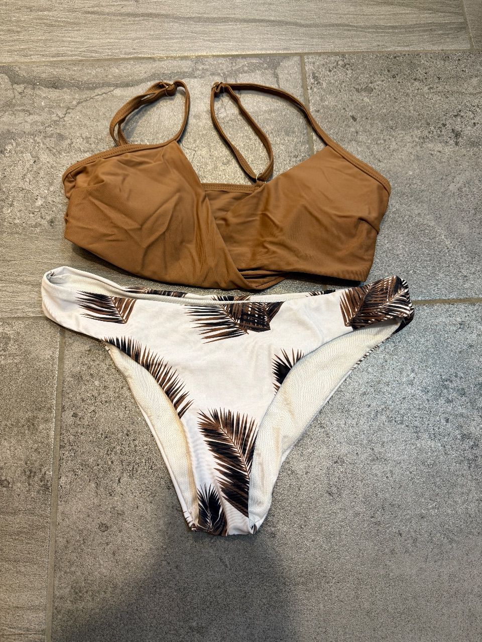 Gemusterter Bikini Size S