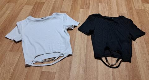 FB Sister 2 Bauchfreie Tshirts im Set Size XXS