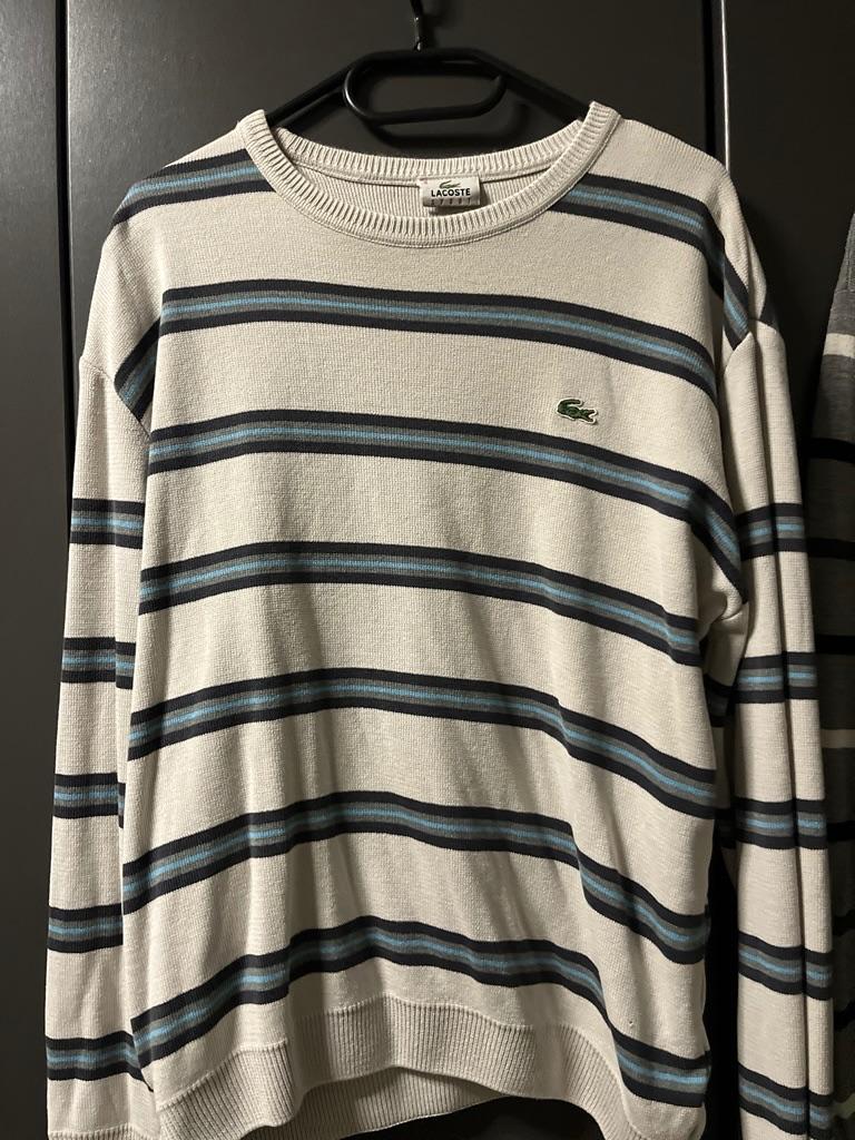 Lacoste Pullover mit Streifen – Größe XL