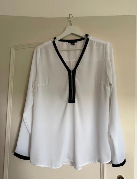 Amisu Weiße Bluse Size M