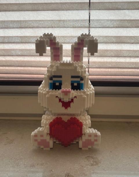 💕Deko Bausstein Hase 💕Neu