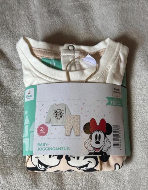 Disney 💕Minnie Maus Set Hose mit Pullover 💕Neu mit Etikett Size 74