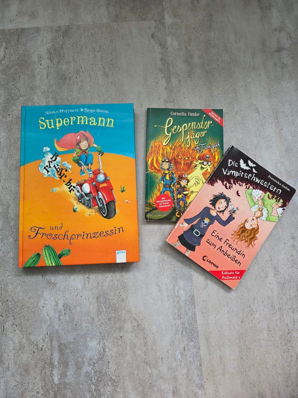 Kinderbuch , Supermann und Froschprinzessin" neu + 2 Bücher GRATIS