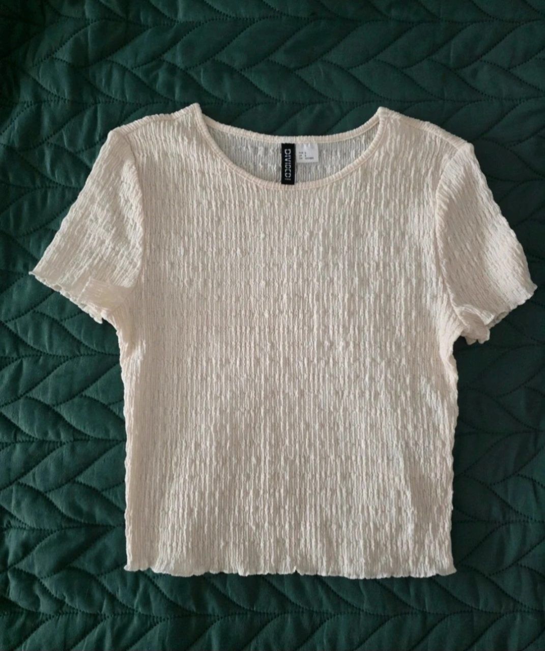 H&M T-shirt- Regular Fit - gesmokt Size S