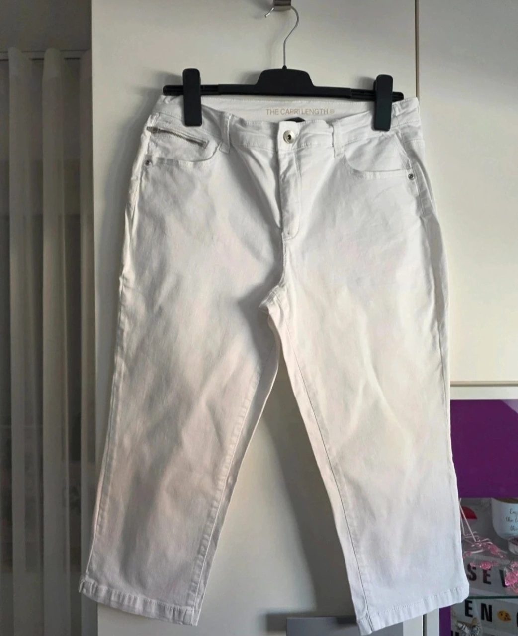 C&A  Weiße Capri-Jeans Size XL