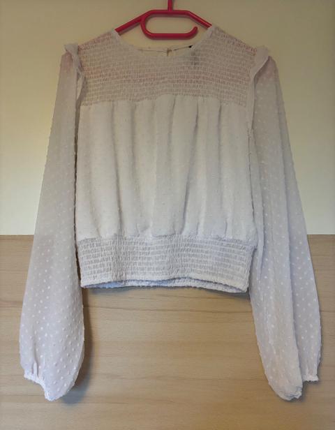 New Yorker Bluse langärmelig weiß Size S