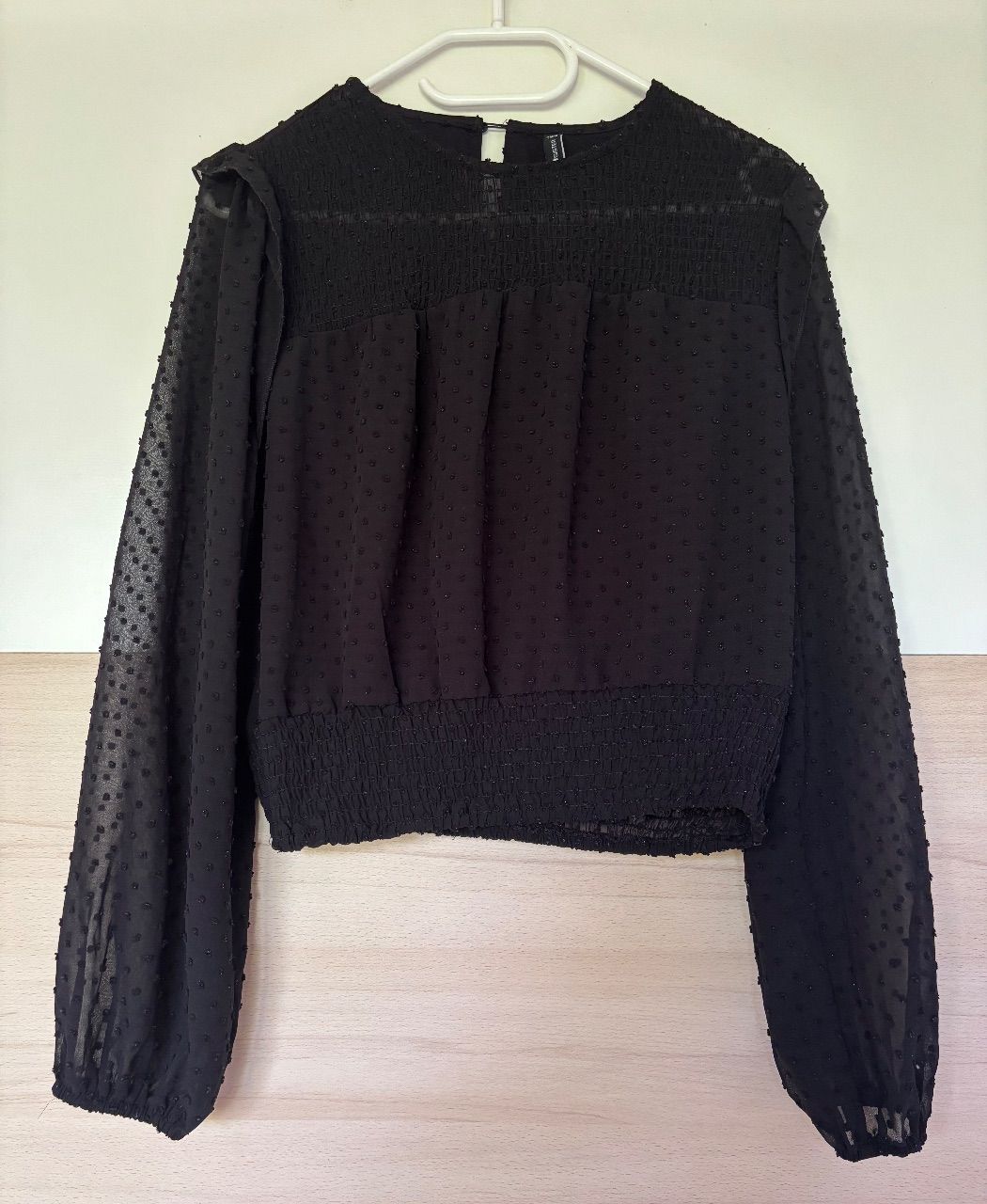 New Yorker Bluse langärmelig schwarz Size M