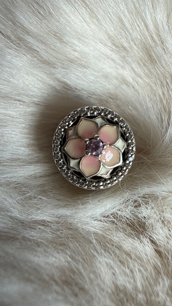 Pandora Pandora Charm Magnolie rosa Blume Size Einheitsgröße