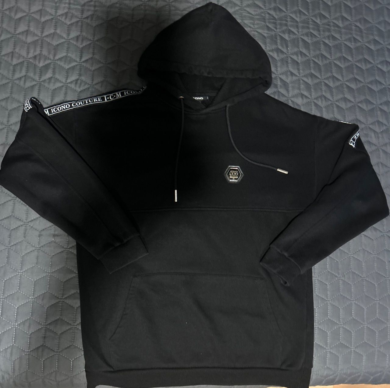 Ohne Marke schwarzer Icono Pullover  Size M