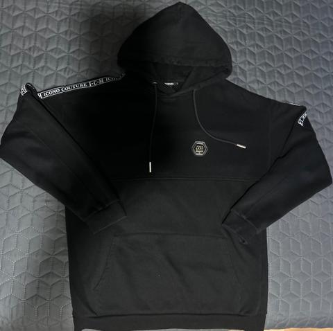 Ohne Marke schwarzer Icono Pullover Size M